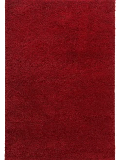 Lounge Hochflor-Teppich, Kaminrot