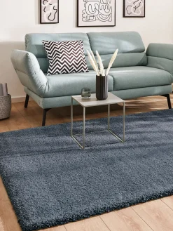 Lounge Hochflor-Teppich, Royalblau
