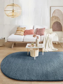 Lounge Hochflor-Teppich, Royalblau