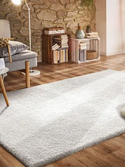 Lounge Hochflor-Teppich, Weiss