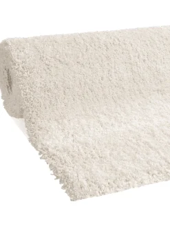 Luxury Shaggy Langflor-Teppichboden, Weiss 060