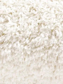 Luxury Shaggy Langflor-Teppichboden, Weiss 060