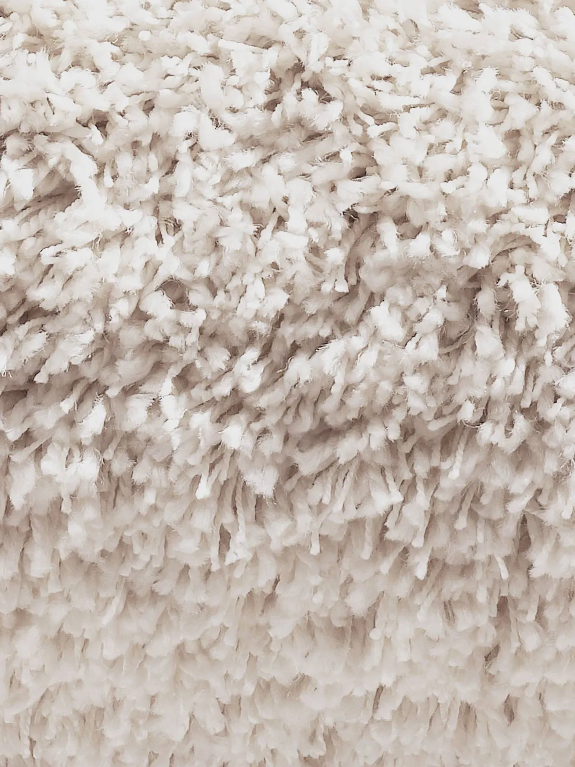 Luxury Shaggy Langflor-Teppichboden, Creme 086
