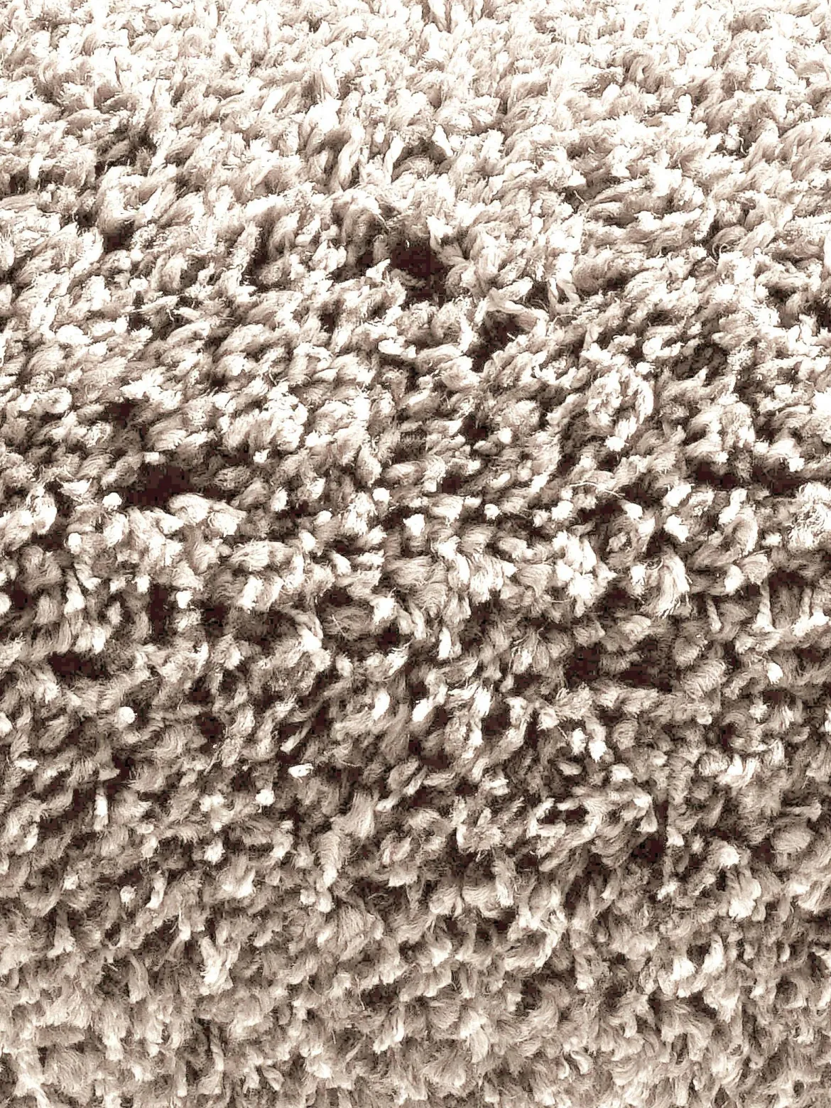 Luxury Shaggy Langflor-Teppichboden, Beige 056