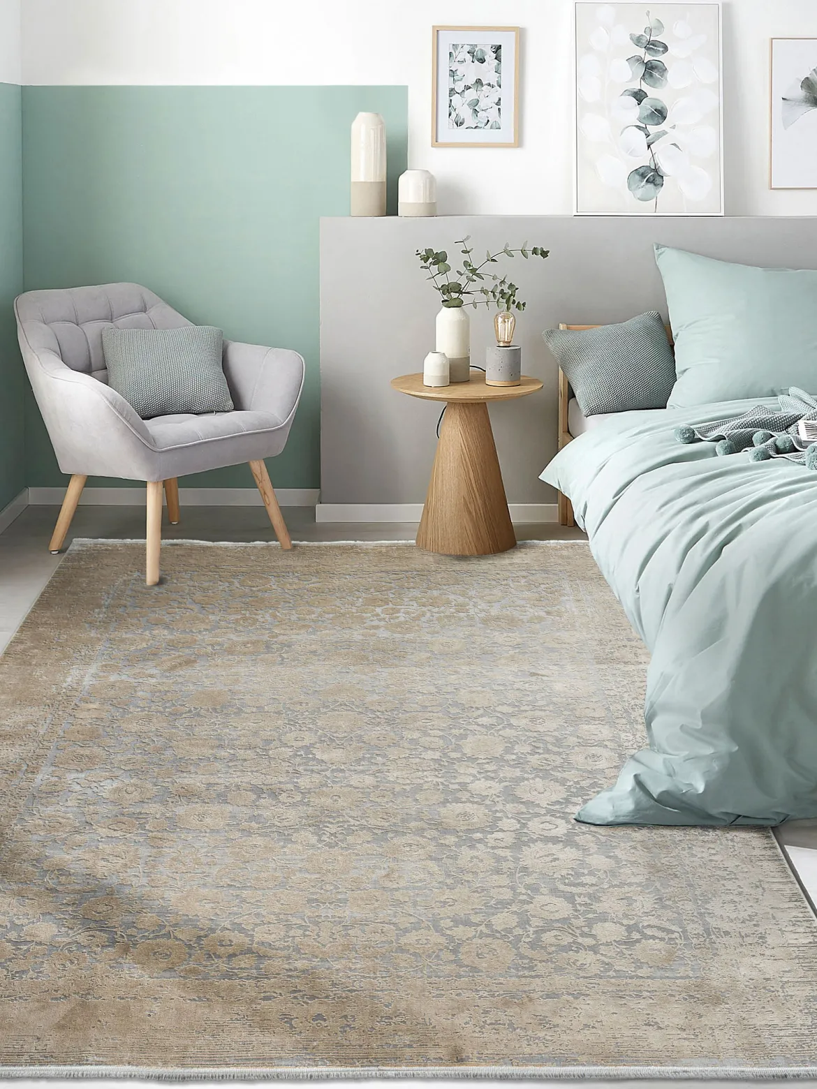 Magnificence Vintage-Teppich, Gold