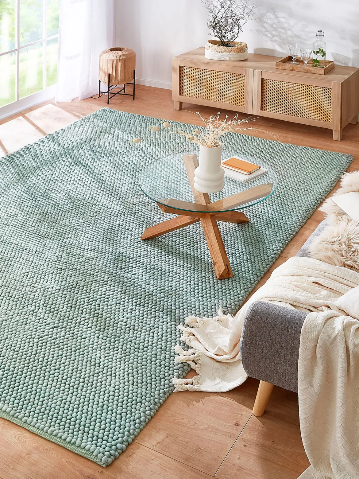 Malmby Woll-Teppich, Mint