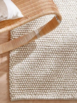 Malmby Woll-Teppich, Vanity White