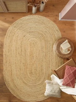 Manacor Jute-Teppich, Dunkelbeige
