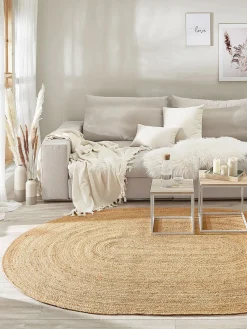 Manacor Jute-Teppich, Dunkelbeige