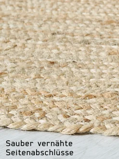 Manacor Jute-Teppich, Dunkelbeige