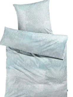 Mandala Renforcé-Bettwäsche, Eggshell Blue