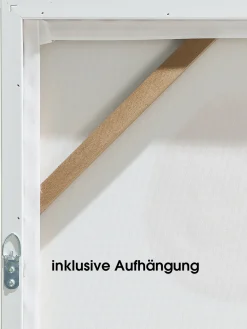 Mandana Leinwand-Druck-handbemalt, Multicolor