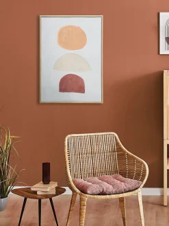 Mandana Leinwand-Druck-handbemalt, Multicolor
