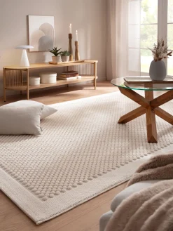 Matala Moderner Teppich, Creme