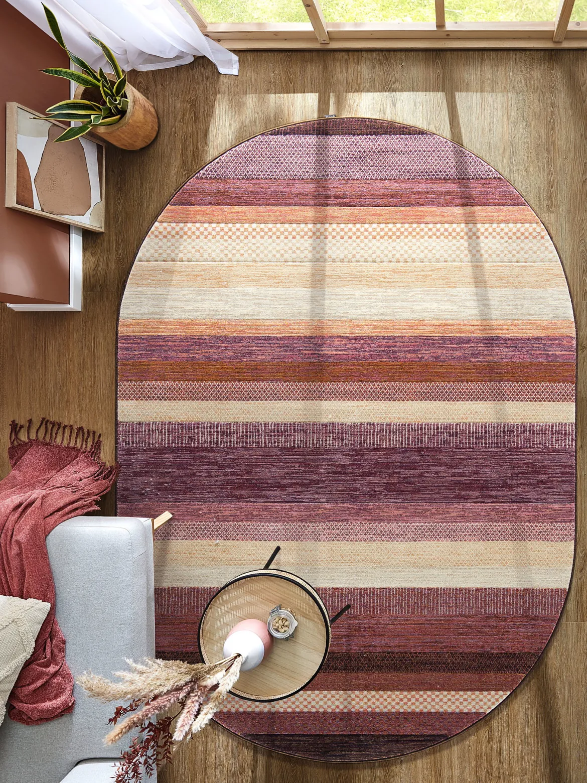 Maturin Moderner Teppich, Mauve