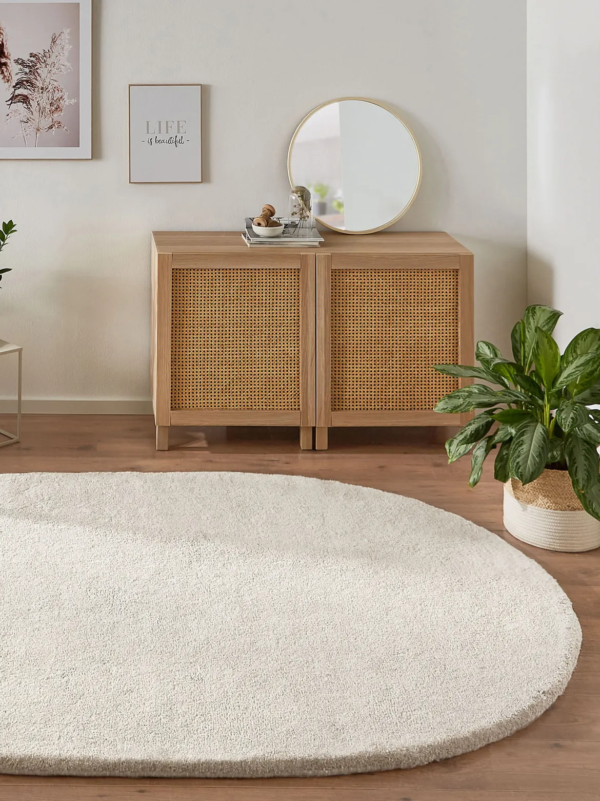 Mavora Woll-Teppich, Ivory