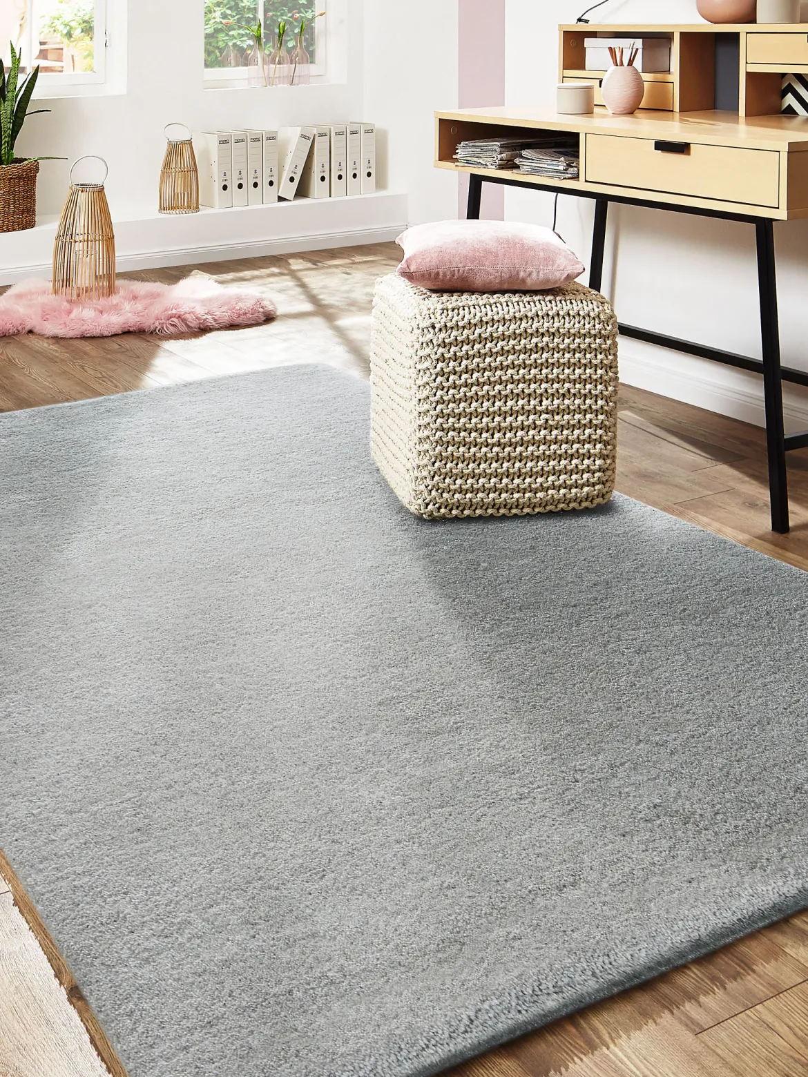 Mavora Woll-Teppich, Stone Grey
