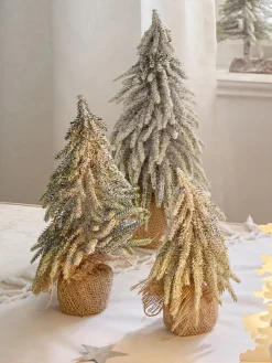 Mini Baum Kunstblume, Weiss/Grün