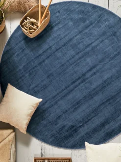 Miramar Viskose-Teppich, Indigoblau