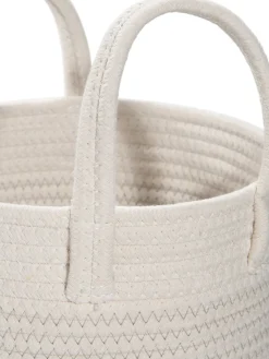 Mjonda Korb, Weiss/Beige/Grau