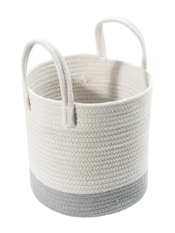 Mjonda Korb, Weiss/Beige/Grau