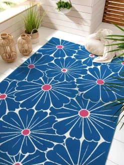 Mondello Outdoor-Teppich, Royalblau
