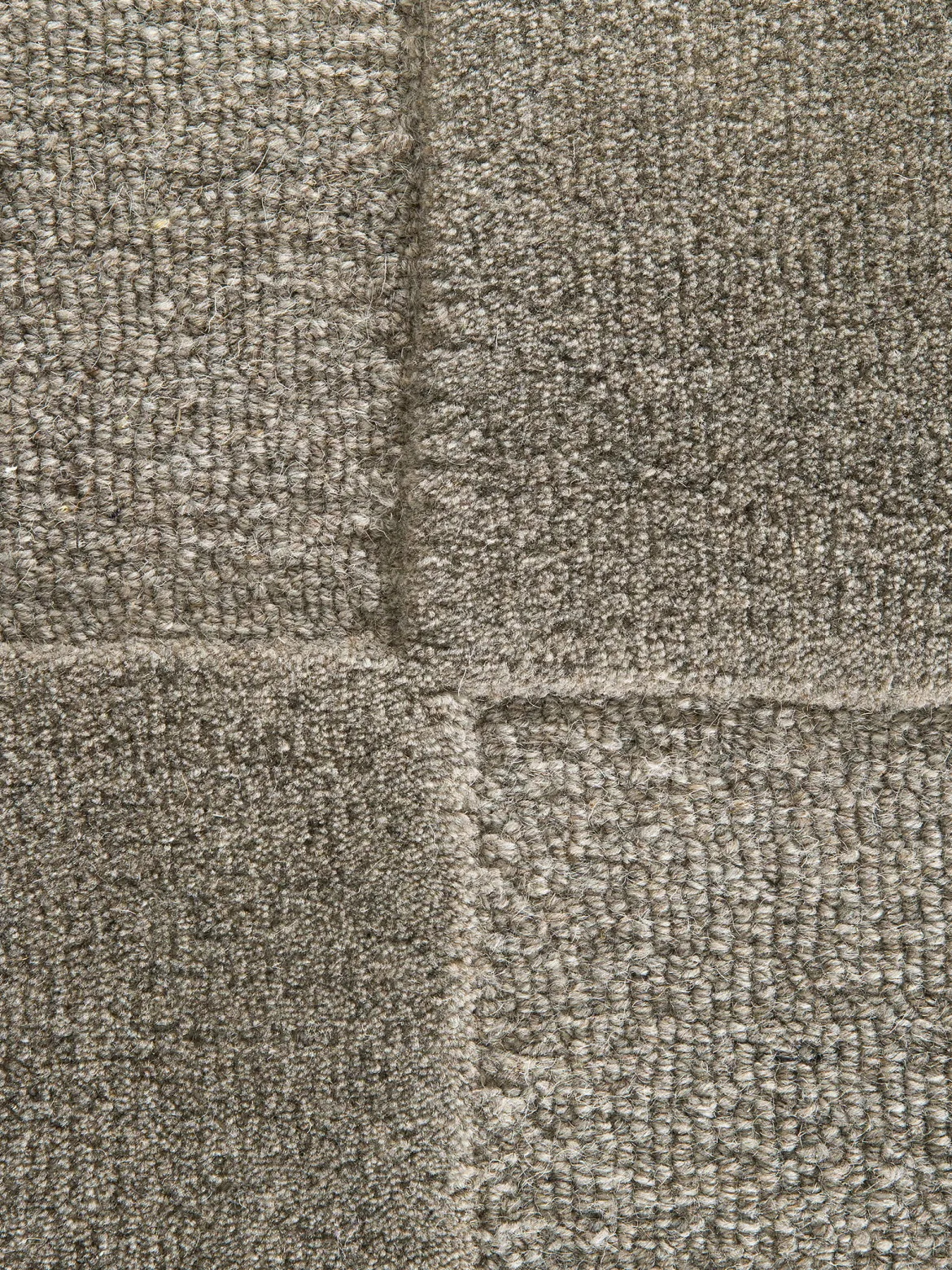 Montioni Woll-Teppich, Grey Natural