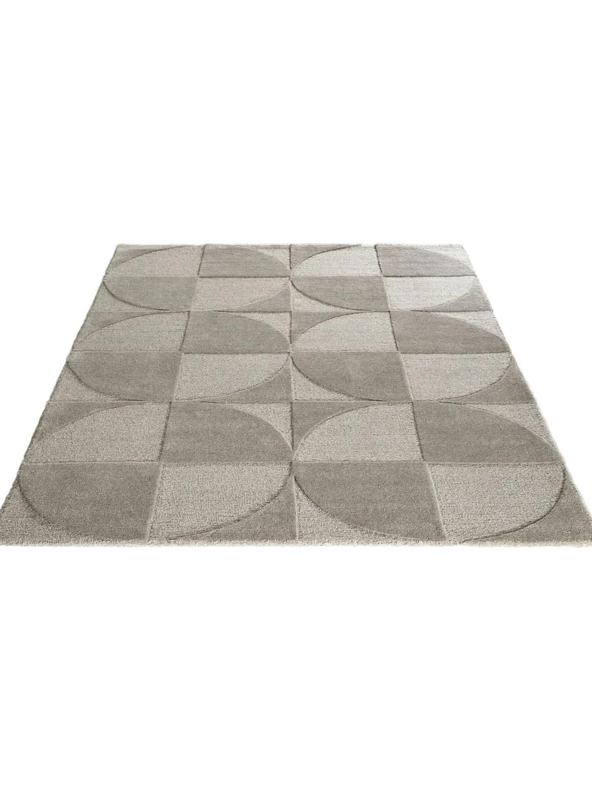 Montioni Woll-Teppich, Grey Natural