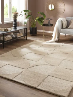 Montioni Woll-Teppich, Taupe