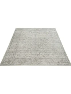 Nafar Vintage-Teppich, Hellblau/rosa