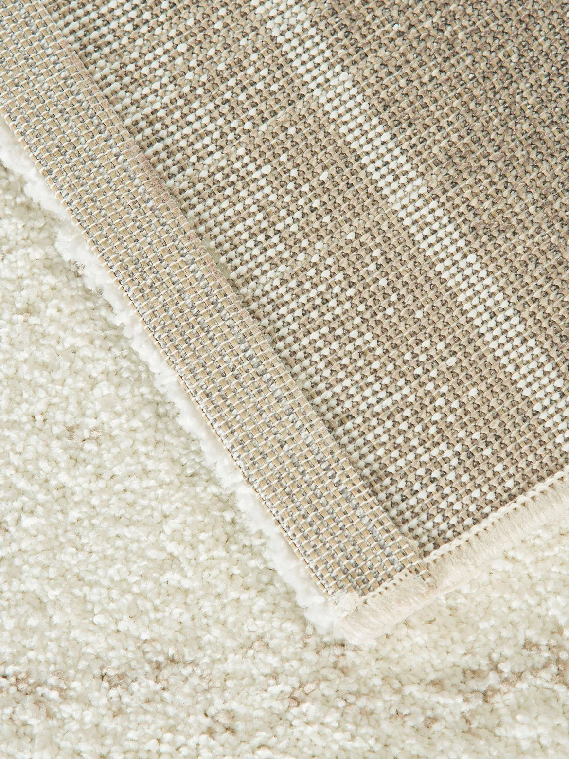 Night Life Moderner Teppich, Creme