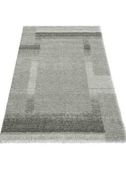 Night Life Moderner Teppich, Silber
