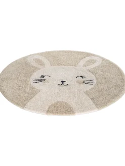 Nilla Hase Kinder-Teppich, Beige