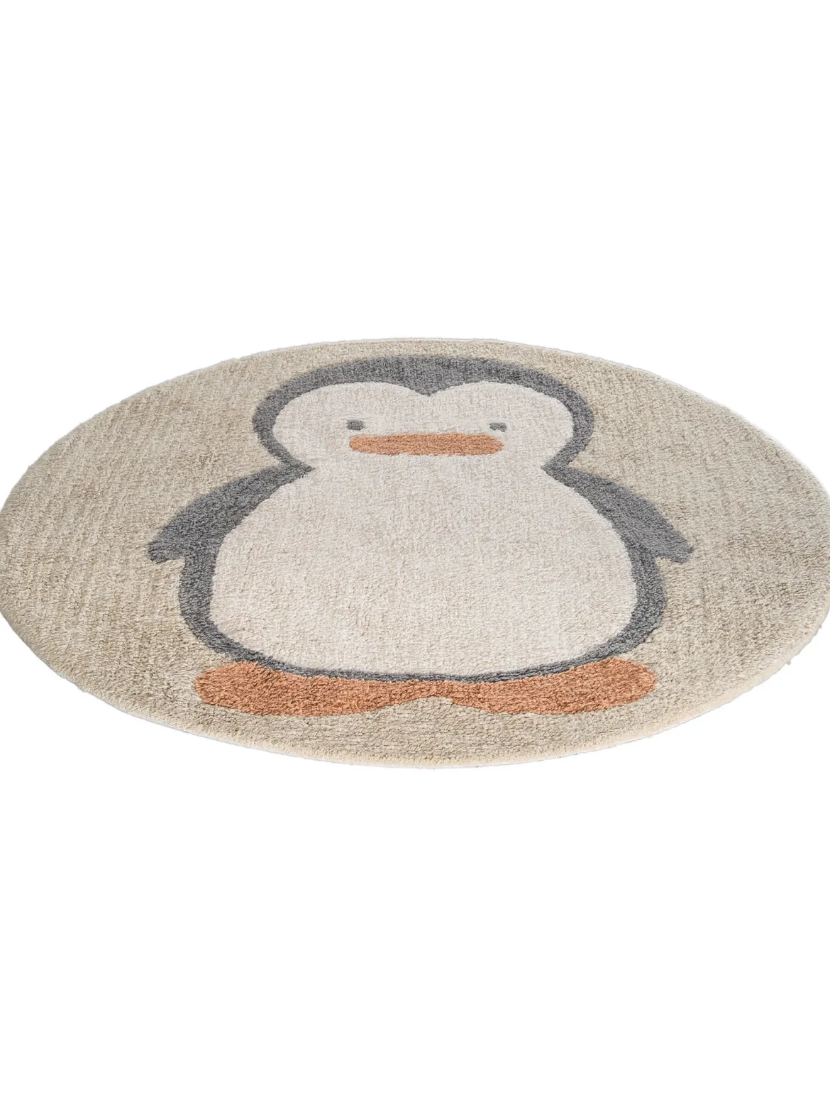 Nilla Pinguin Kinder-Teppich, Beige