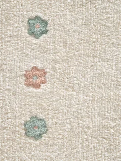 Norrlia Kinder-Teppich, offwhite/rose/blue