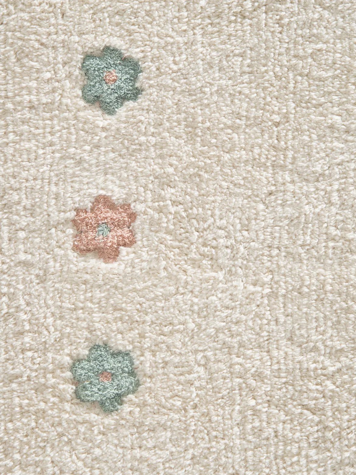 Norrlia Kinder-Teppich, offwhite/rose/blue