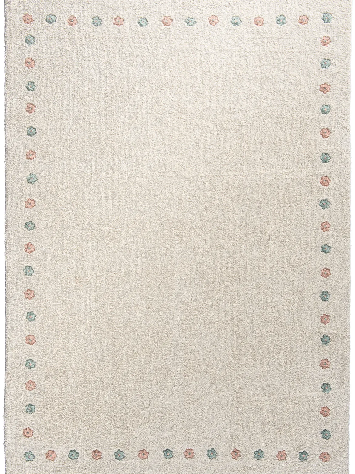 Norrlia Kinder-Teppich, offwhite/rose/blue