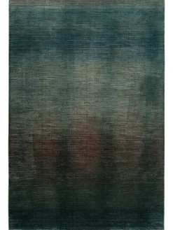 Nosara Vintage-Teppich, Dunkelgrün