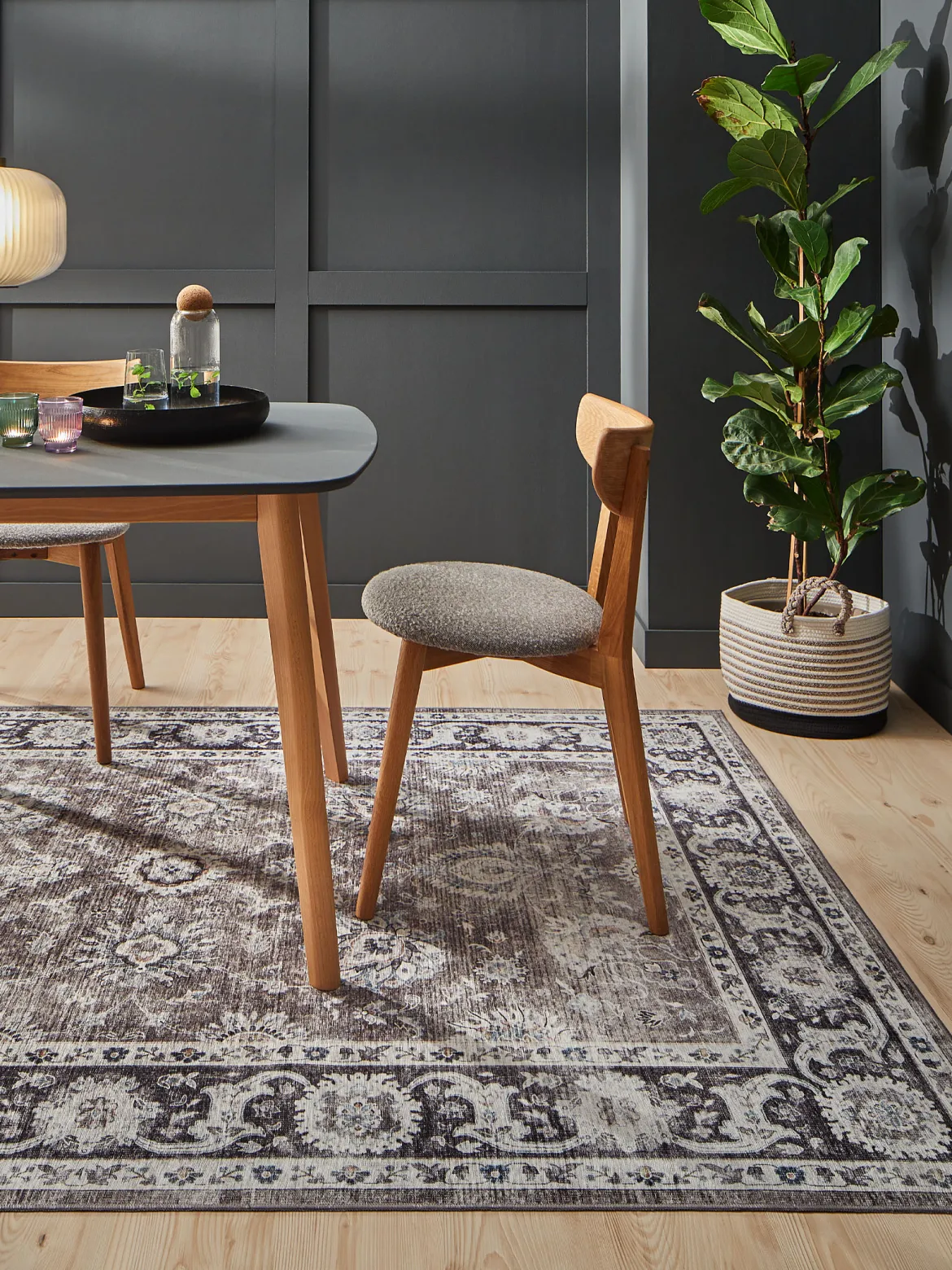 Novellara Vintage-Teppich, Greige