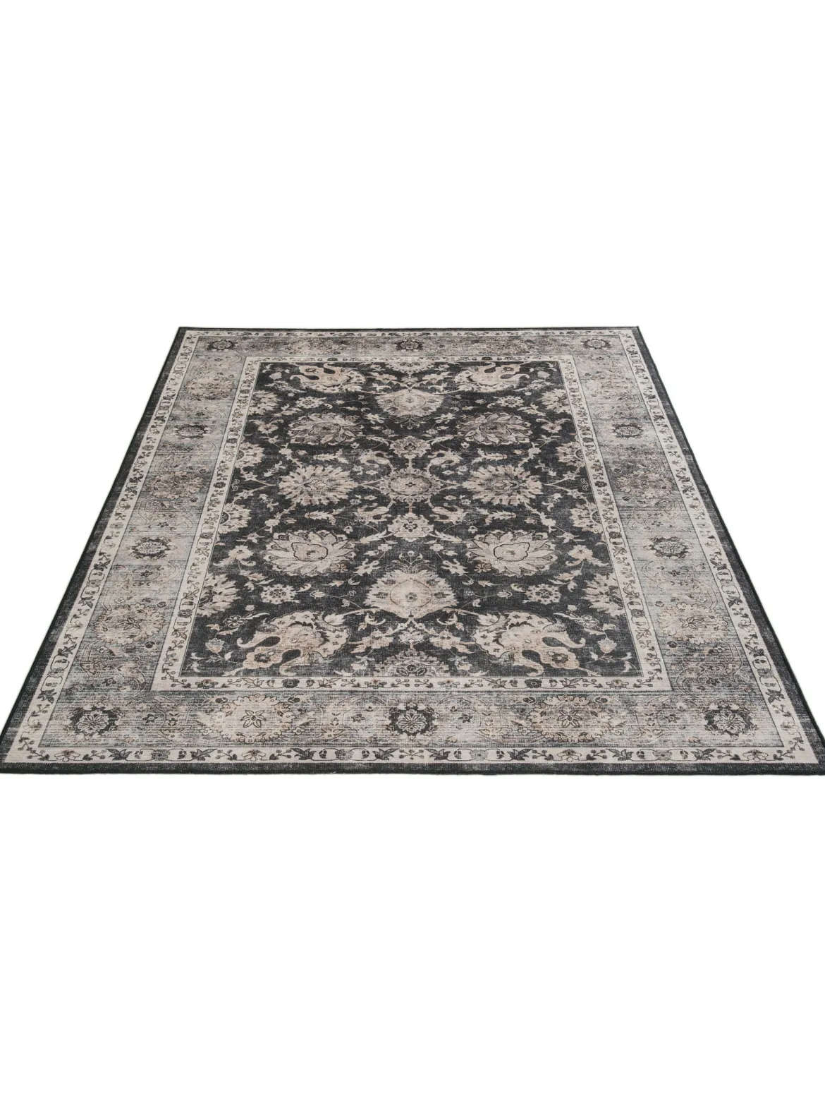 Novellara Vintage-Teppich, Lava Stone