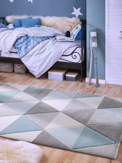 Nuka Kinder-Teppich, Aqua