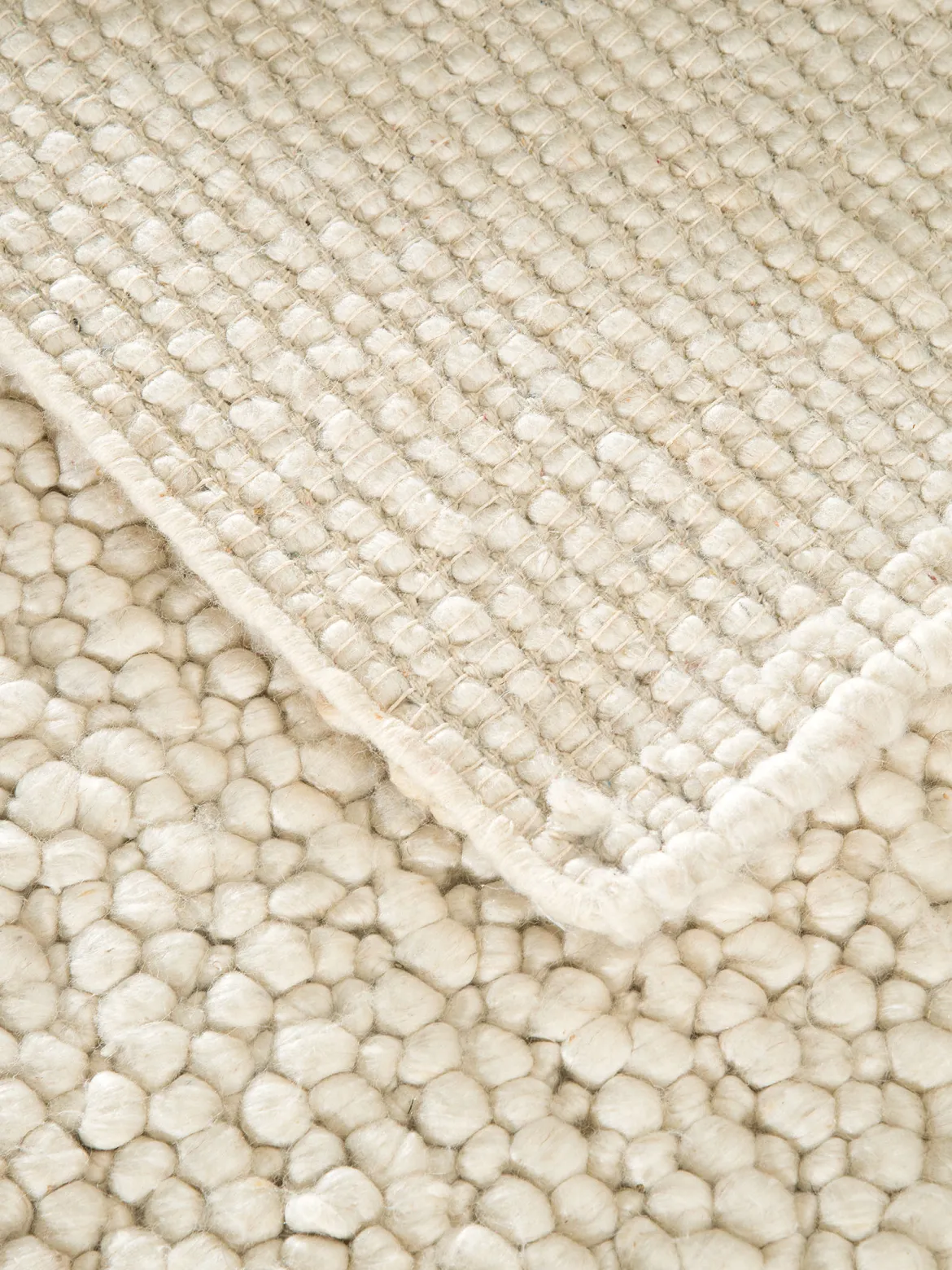 Nysum Woll-Teppich, Ivory
