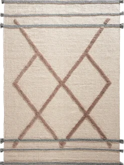 Nyvalla Flachgewebe-Teppich, Sand