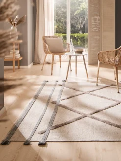 Nyvalla Flachgewebe-Teppich, Sand