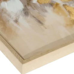 Oana Leinwand-Druck-handbemalt, Beige