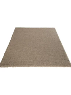 Ourika Hochflor-Teppich, Dunkelbeige