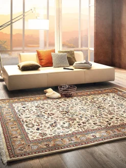 Padischah Isfahan Orient-Teppich, Beige