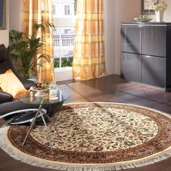Padischah Isfahan Orient-Teppich, Beige