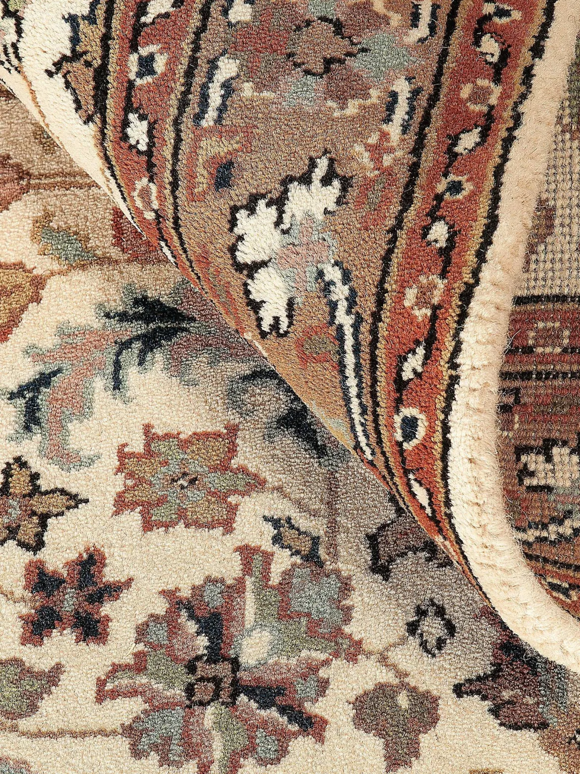 Padischah Isfahan Orient-Teppich, Beige