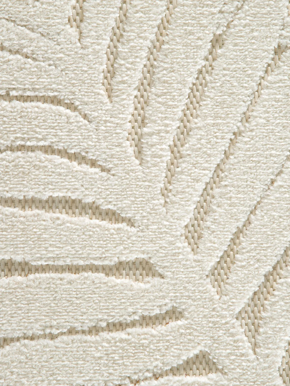 Palmones Outdoor-Teppich, Creme